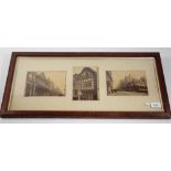 Three framed old photographs of Chester