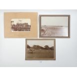A vintage photograph of the trooping of the colour in Kamptee, India 1926, a further photograph of a