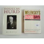 Sir Roy Welensky - "Welensky's 4000 days" first edition 1964 signed and Douglas Hurd "Memoirs" first