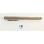 A Laban silver fountain pen, boxed