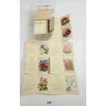 Cigarette cards - J.Wix & Sons 1933 Kensitas silk flowers (all with folders) large size printed