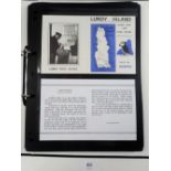 GB Locals: Lundy & Herm Island cinderella collection from 1936 on. Defin/commem issues with perf/