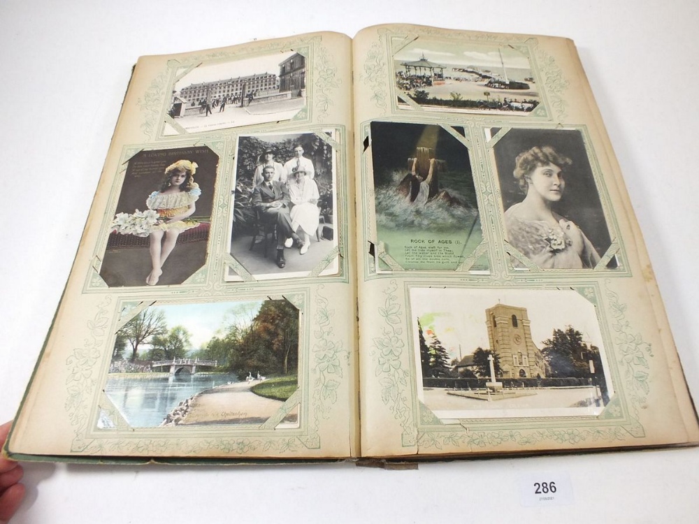 Postcards - album with topographical celebs/beauties, comic etc. artists include Jotter, Gilson etc. - Image 11 of 12