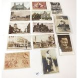Postcards - Theatrical - selection including theatres with Victoria Hall Halifax, Ardwick Empire