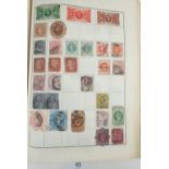"Liberty" All World stamp album full of 100s of defin, commem, postage due & other stamps from the
