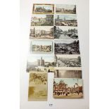 Postcards - Markets- topography range including scenes at Guisborough, Banbury, Mansfield, Witney,
