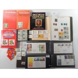 GB: Mint & used QV-QEII collection in 2 part-filled albums, 2 FDC albums with 4 SG Catalogues incl