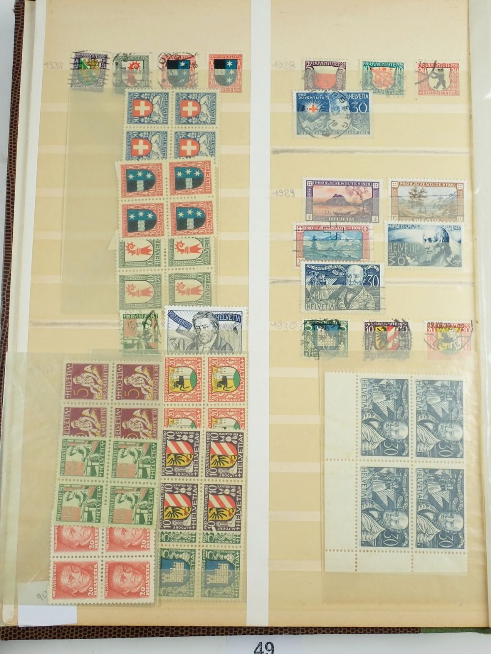 32 page stockbook full of mint/used Swiss stamps & 2 pages of Lichtenstein, mainly from the 1900s- - Image 2 of 6