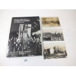 Postcards - Shropshire topographical with RP's (3 diff) 1907 rail crash at Shrewsbury, hardback book