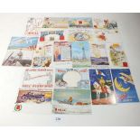 Postcards - Shell Motor Fuel - selection of advertising postcards - reproductions (20)