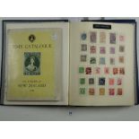 New Zealand: QV-QEII era stamp album, stockbook & Pim's 1949 Catalogue. Defin, commem, fiscal,