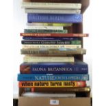 A box of books on a rural theme and natural history