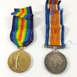 A pair of WWI medals to Pte H S Shepherd, FAMC 121277, with box and ribbons