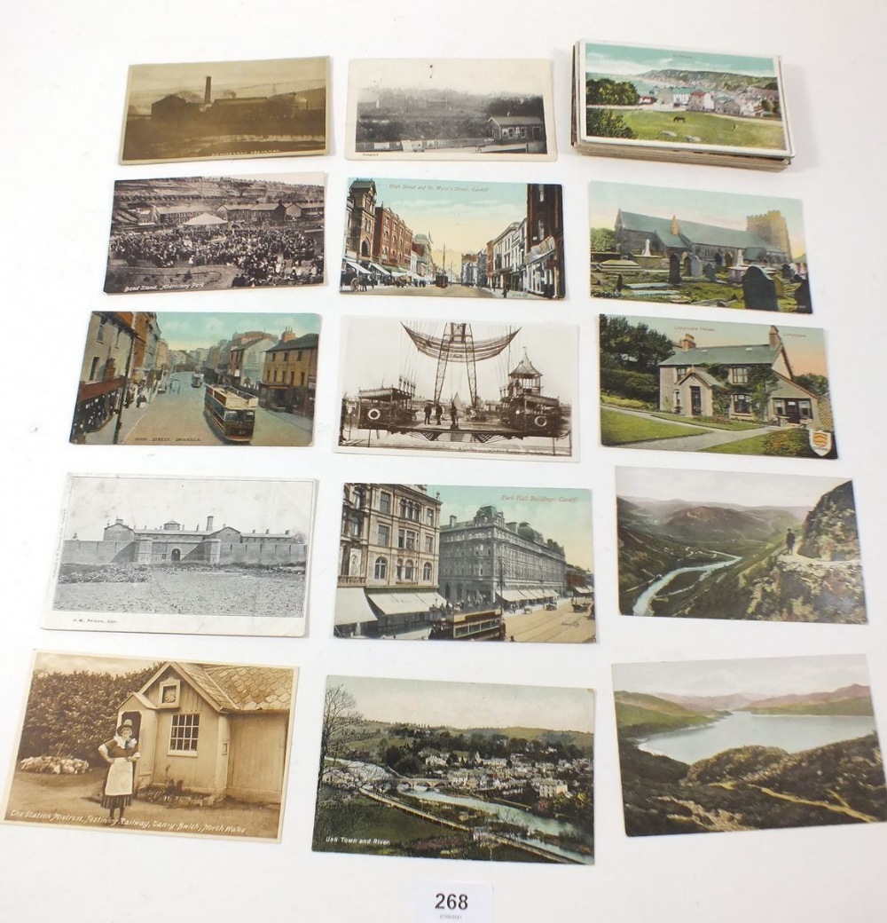 Postcards - Wales topographical including RP of PD Washery Aberaman, Hengoed railway station (