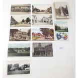 Postcards - Oxon 1908 Hitchmans staff outing group photo, street scene at Doddington, Todmerton,