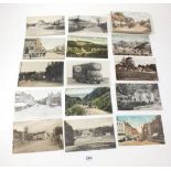 Postcards - Somerset topographical including Nailsea village, Axbridge village, RP Bristol tram