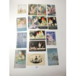 Postcards - fairies selection with Spurgin "In Fairyland" (4), Phyllis Cooper (4) Agnes