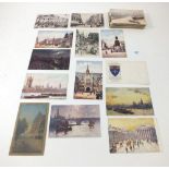 Postcards - London - topographical range including Dickins & Jones advertising card, Cheapside,