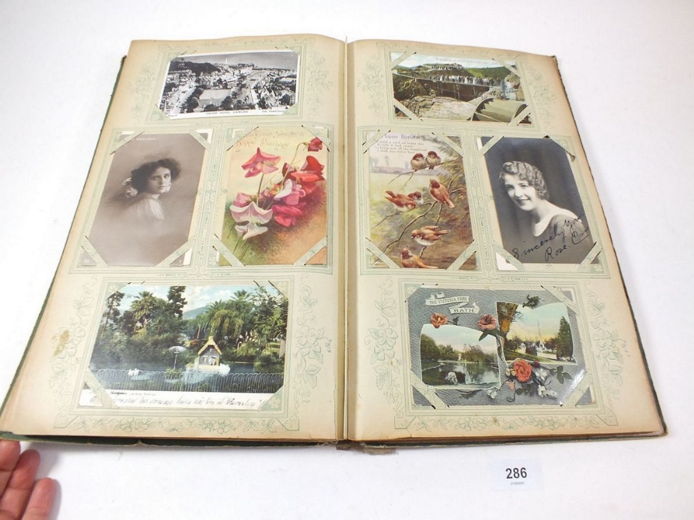 Postcards - album with topographical celebs/beauties, comic etc. artists include Jotter, Gilson etc. - Image 7 of 12