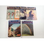 A group of early 20th century "Outline of History" and "Outline of Science" magazines including
