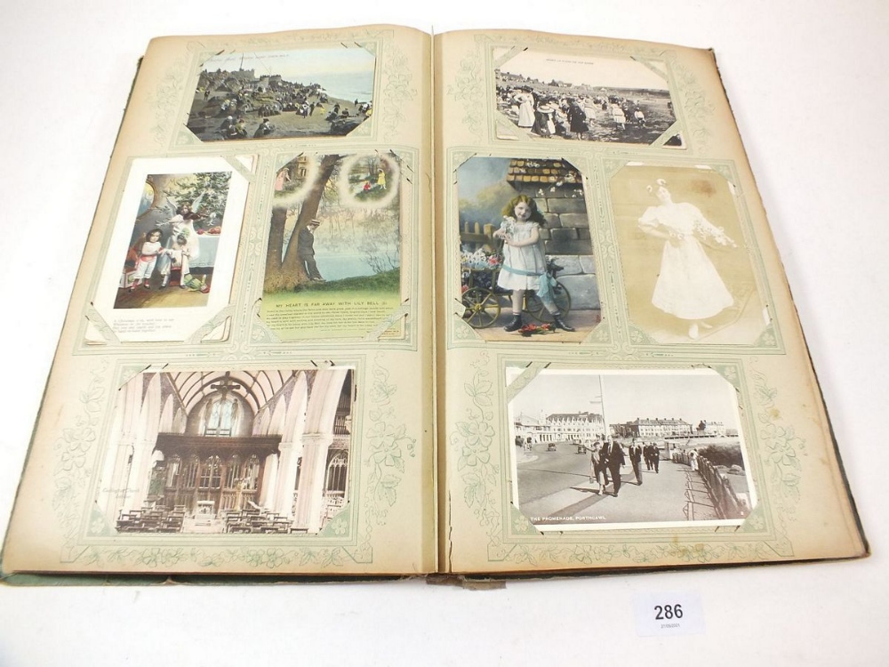 Postcards - album with topographical celebs/beauties, comic etc. artists include Jotter, Gilson etc. - Image 8 of 12