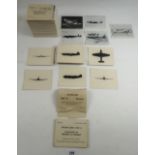 A quantity of Episcope cards of British, American and Russian aircraft - 1947