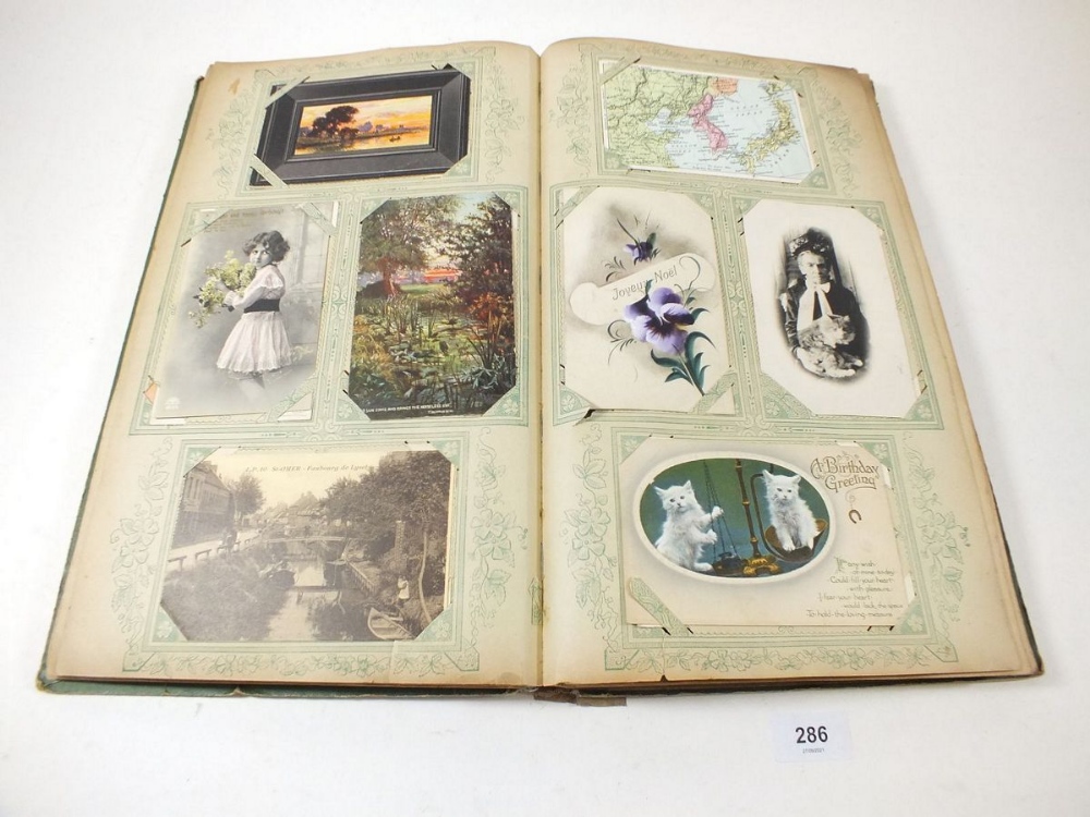 Postcards - album with topographical celebs/beauties, comic etc. artists include Jotter, Gilson etc. - Image 10 of 12