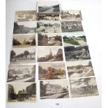 Postcards - Oxon topographical including Dorchester Village, Banbury market place, RP Chipping