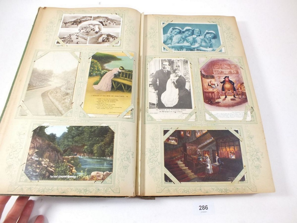 Postcards - album with topographical celebs/beauties, comic etc. artists include Jotter, Gilson etc. - Image 5 of 12