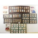 Cigarette cards - Albums (5) containing sets/part sets, odds etc. including Wills Allied Army