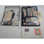 GB & Br C'wealth: Large pack of mint & used defin, commem, fiscal & cinderellas on cover, stock-card