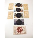 Postcards - Tuck's Gramophone Record novelty postcard series "F", set of four (includes the