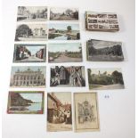 Postcards - Small bundle, mainly GB topographical including Tram Terminus Christchurch (pv 1911),