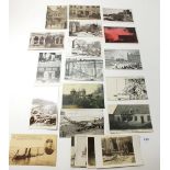 Postcards - Disasters - Lowestoft 1916 Bombardments RP's, Holmfirth 1944 flood damage RP, Louth