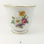 A Kaiser floral painted jardiniere, 17cm