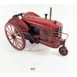 A reproduction model steam tractor