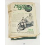 Eighteen Motorcycle magazines dated 1941-1953