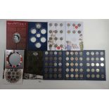 A quantity of coin folders: Royal Mint and London Mint issues, London Mint coins include: