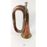 An old copper and brass bugle