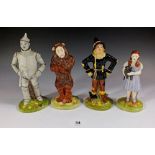 A set of four Royal Doulton Wizard of Oz figurines