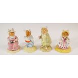 Four Royal Doulton Brambly Hedge figurines consisting Mrs Saltapple, Conker, Shell and Pebble