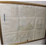 A schedule and plan map of Knappers Estate, Newent, 1806