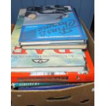 A box of books on aviation