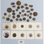 A fascinating quantity of ancient coins/tokens including: India princely states, 19th century copper