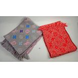 Two wool and silk Louis Vuitton scarves
