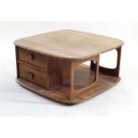 An Ercol Pandoras box coffee table 78x78x38high