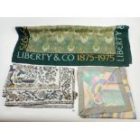 Three Liberty silk scarves
