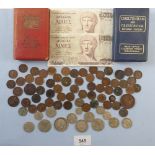 Miscellaneous coinage and collectables including: silver content coins: threepence, sixpences,