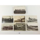 Postcards: Railway accumulation with locos in action, scenes at G.N Picadilly and Brompton Railway -