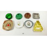 A selection of miscellaneous ashtrays